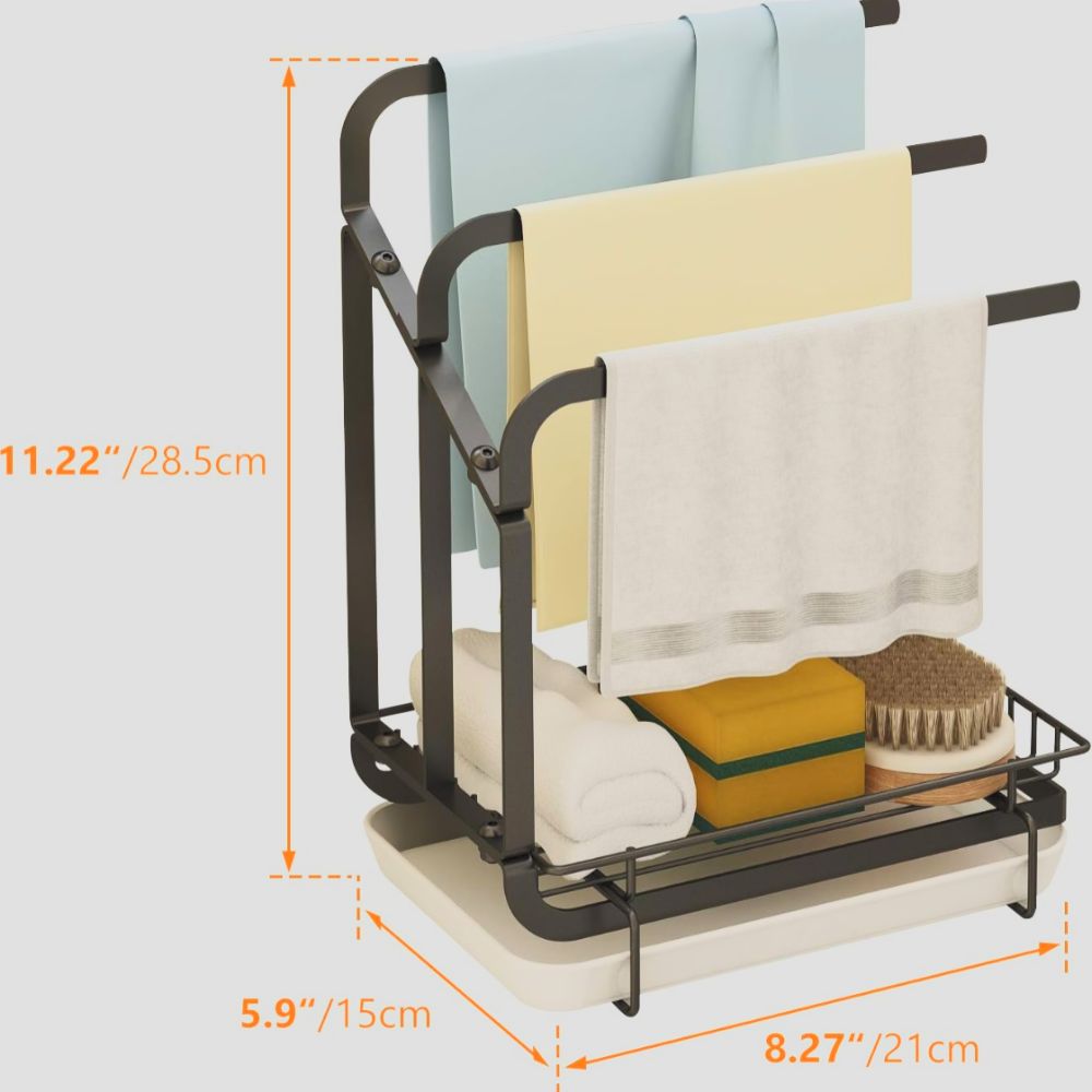 CookFlow™ Space-Max Kitchen Towel Rack