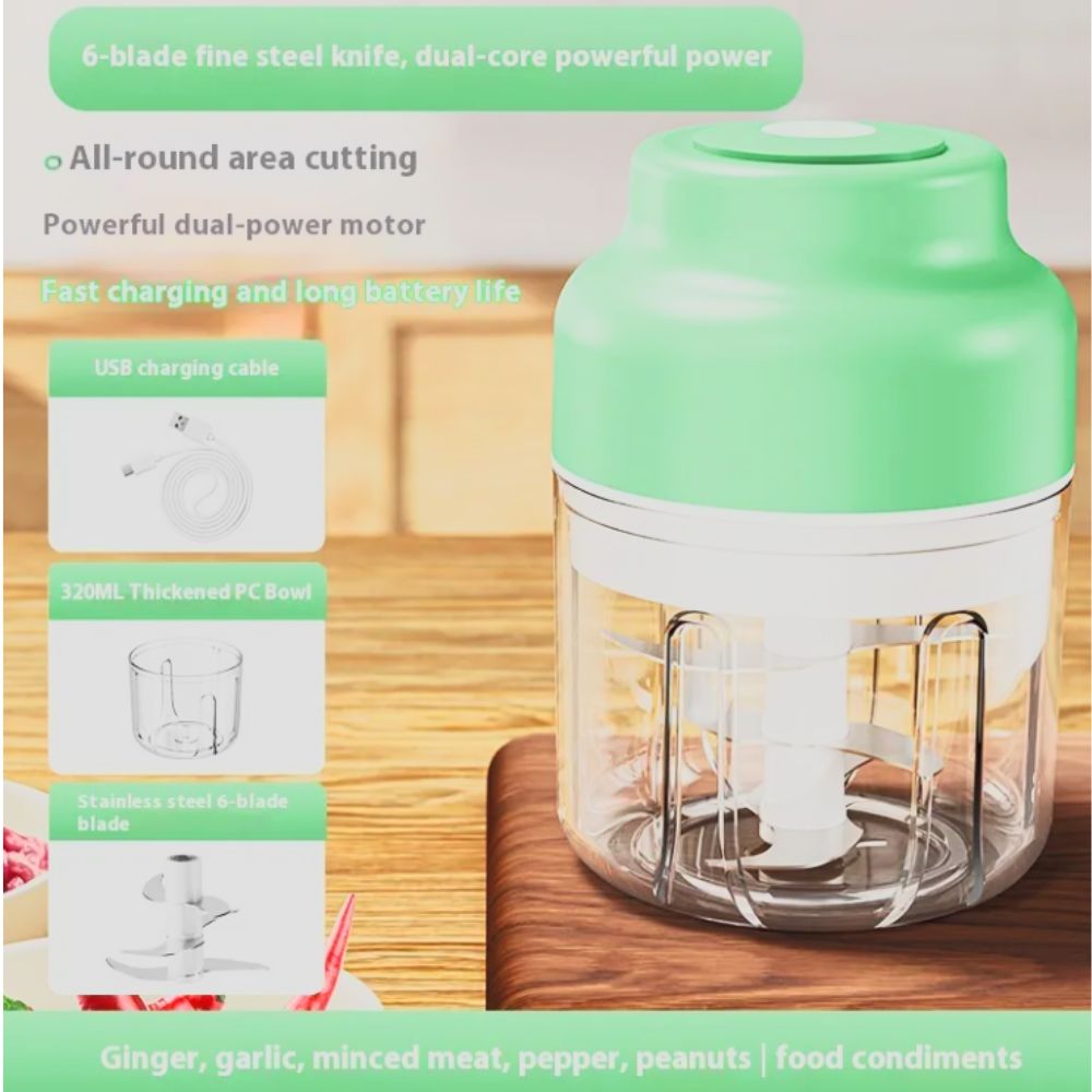 One-Touch Electric Garlic Press