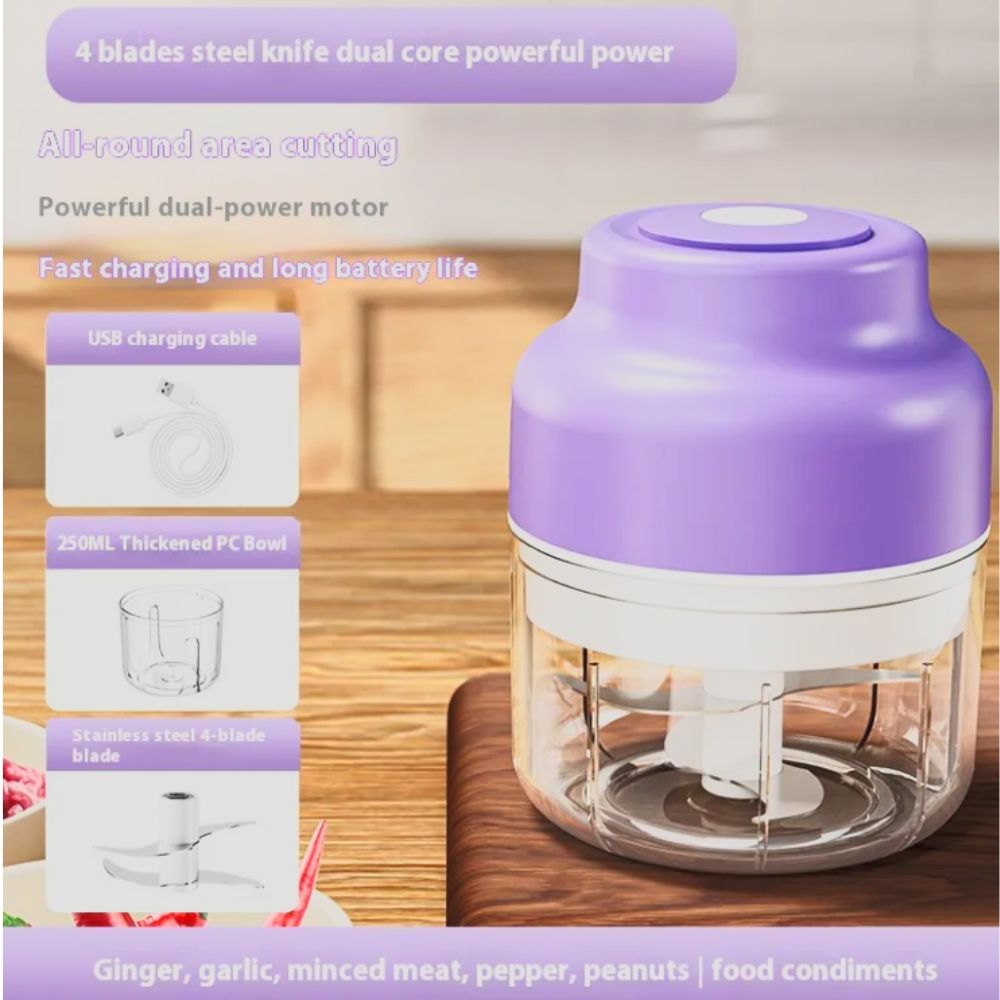 One-Touch Electric Garlic Press