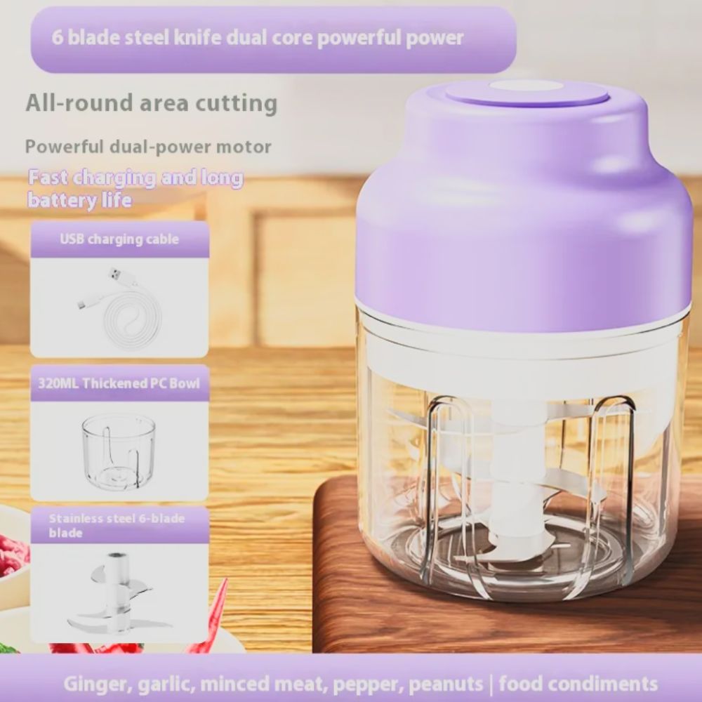 One-Touch Electric Garlic Press