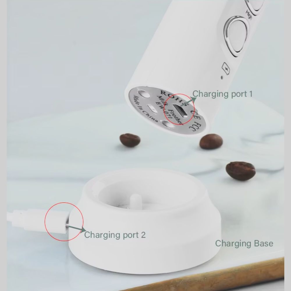 FrothPro™ 3-in-1 Rechargeable Milk Frother