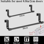 TowelPro™ Over-Cabinet Kitchen Towel Holder