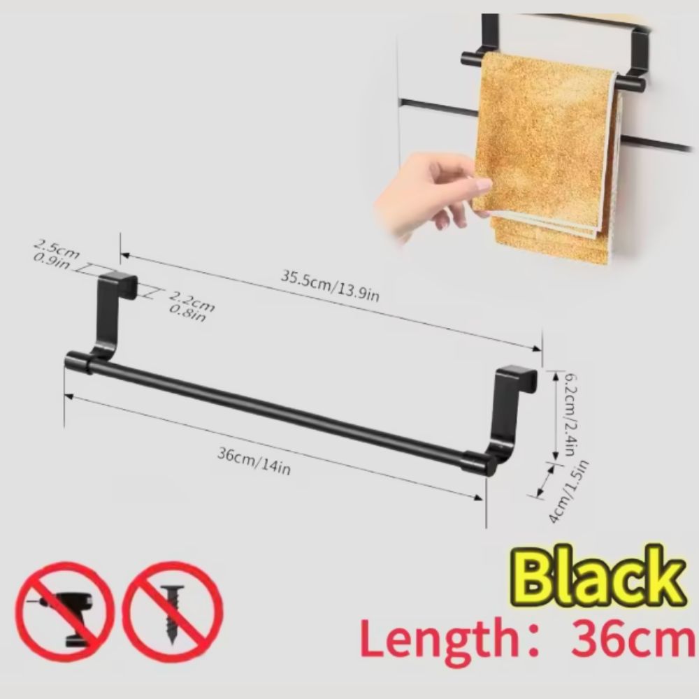 TowelPro™ Over-Cabinet Kitchen Towel Holder