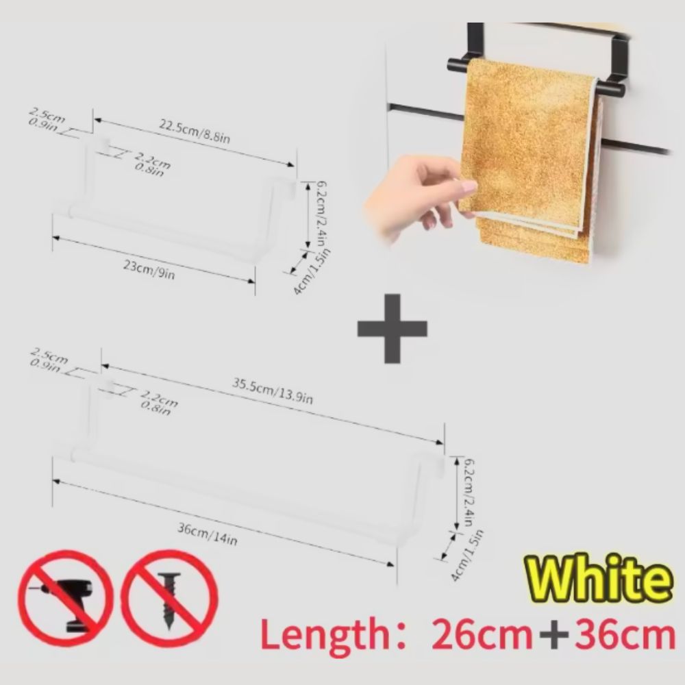 TowelPro™ Over-Cabinet Kitchen Towel Holder