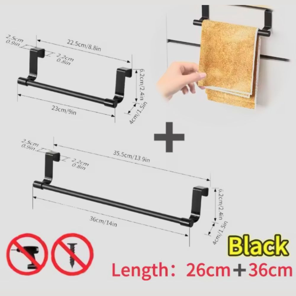 TowelPro™ Over-Cabinet Kitchen Towel Holder