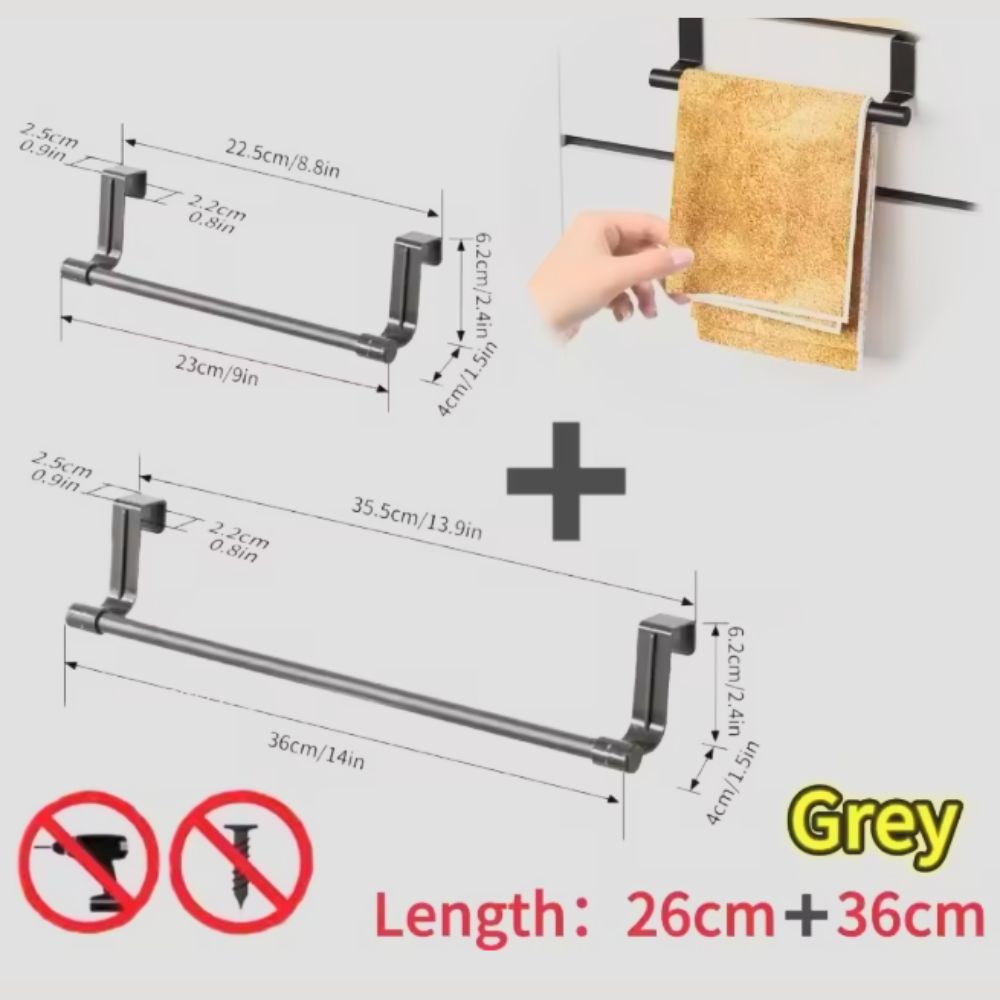 TowelPro™ Over-Cabinet Kitchen Towel Holder