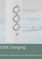 Rechargeable Electric Milk Frother | 3-in-1 Handheld Milk Foam Maker for Coffee, Matcha & Baking