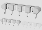 CleanGrip™ Wall-Mounted Broom & Mop Holder
