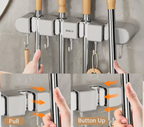 CleanGrip™ Wall-Mounted Broom & Mop Holder